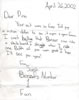 Sarah's Letter